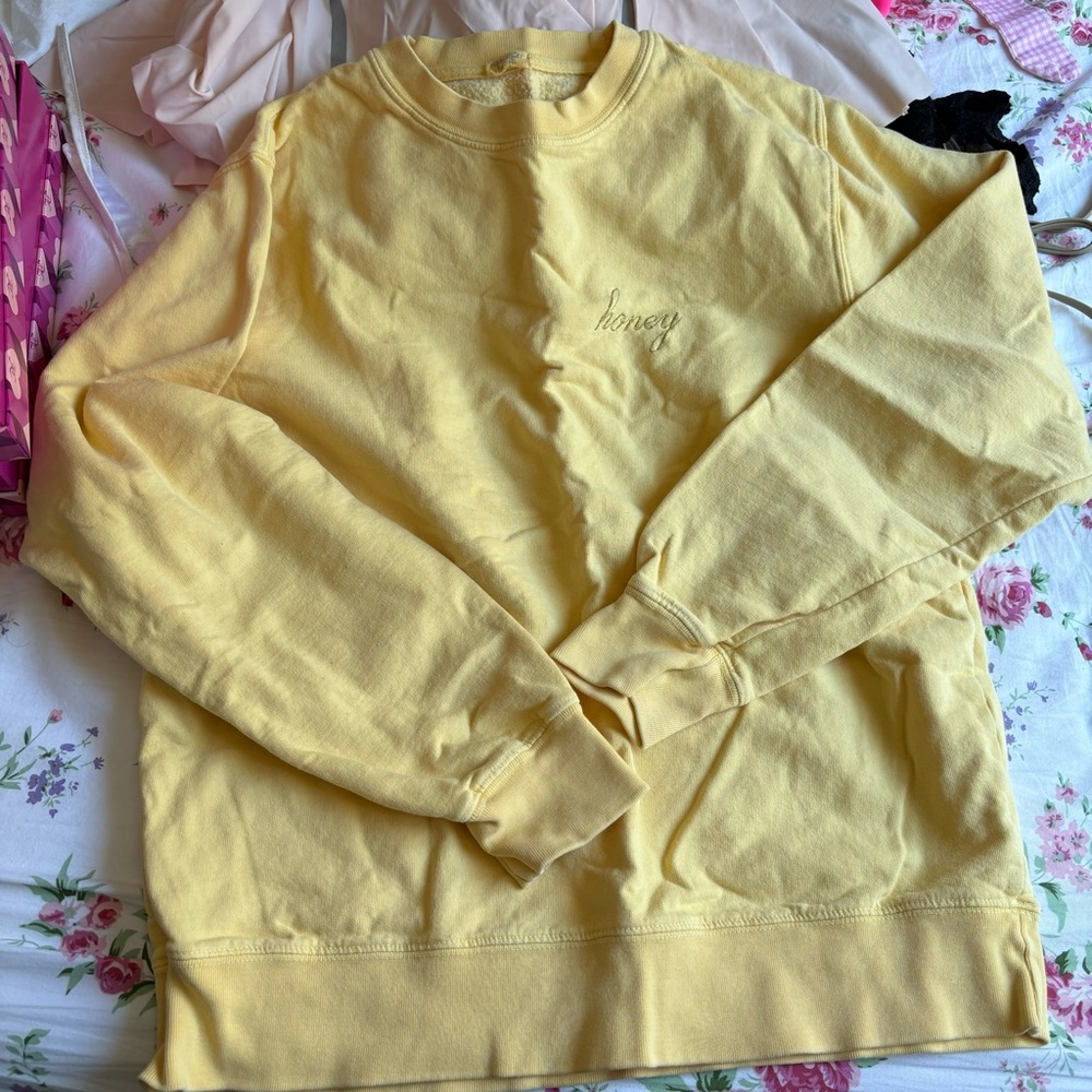 yellow honey sweater
